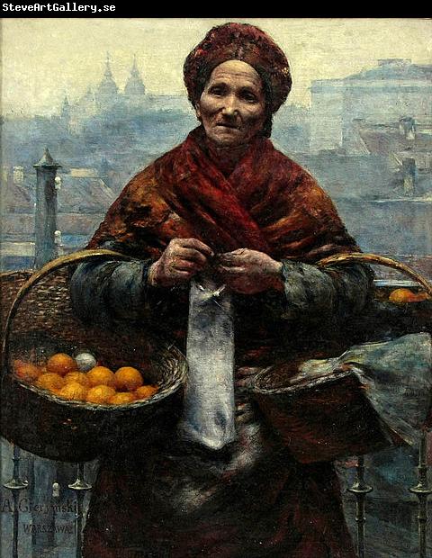 Aleksander Gierymski Jewish woman selling oranges